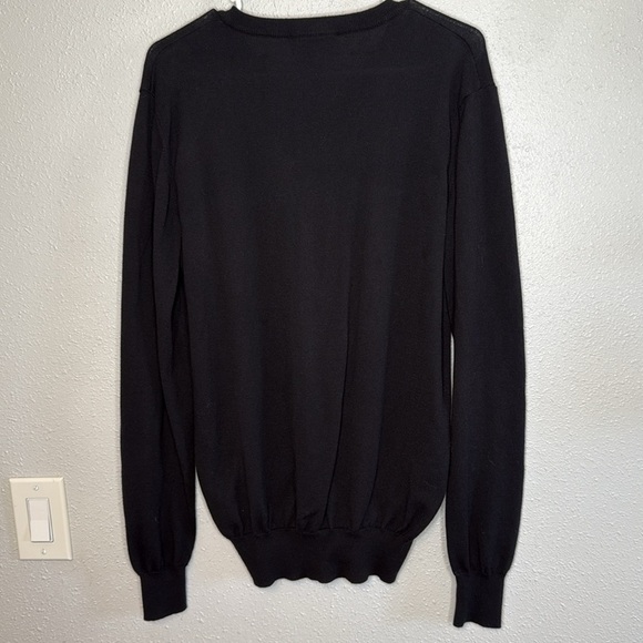 Diesel Men's Classic Black V-Neck Sweater Size XL - Picture 8 of 8